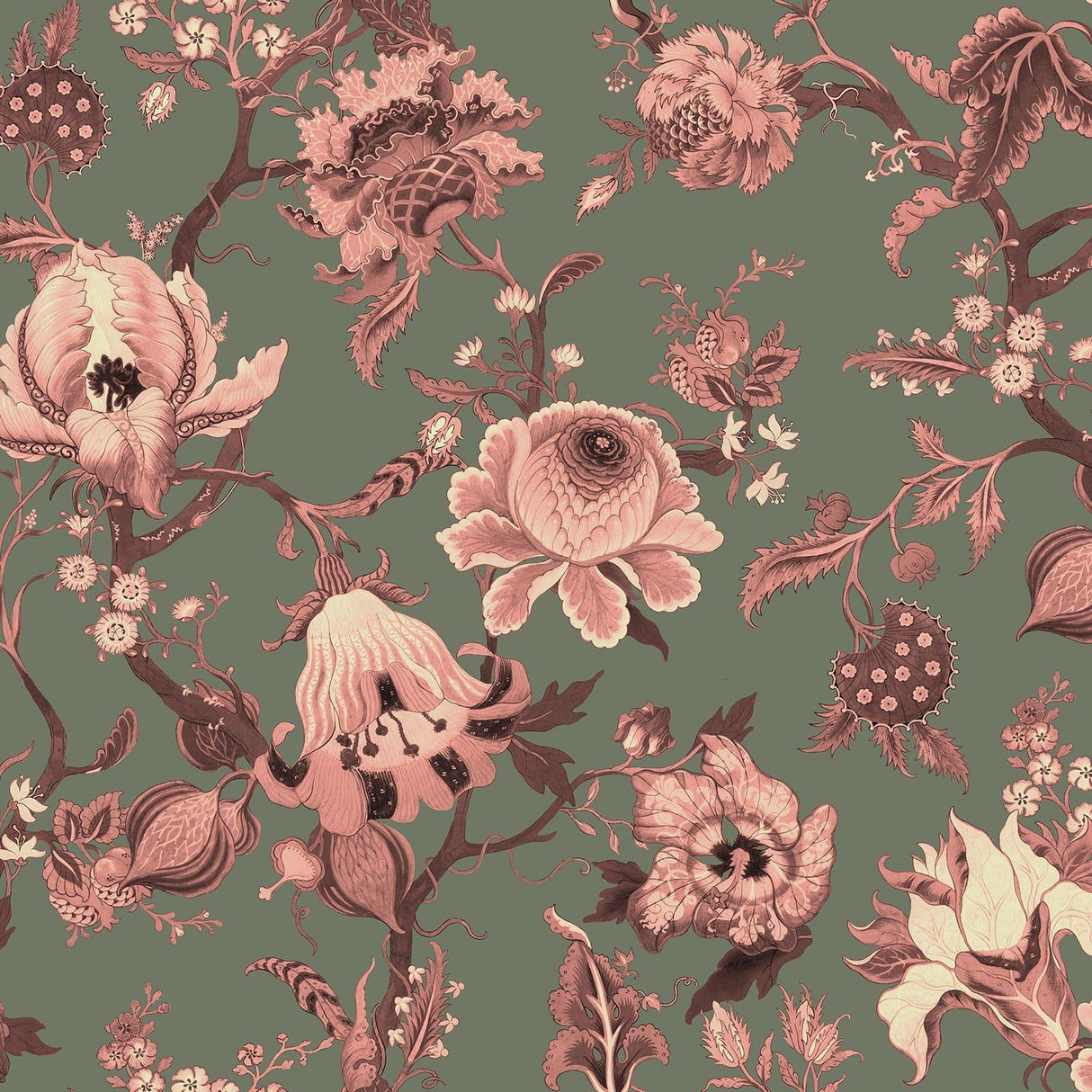 House of Hackney ARTEMIS Wallpaper - Verdigris (9'10" - full height)