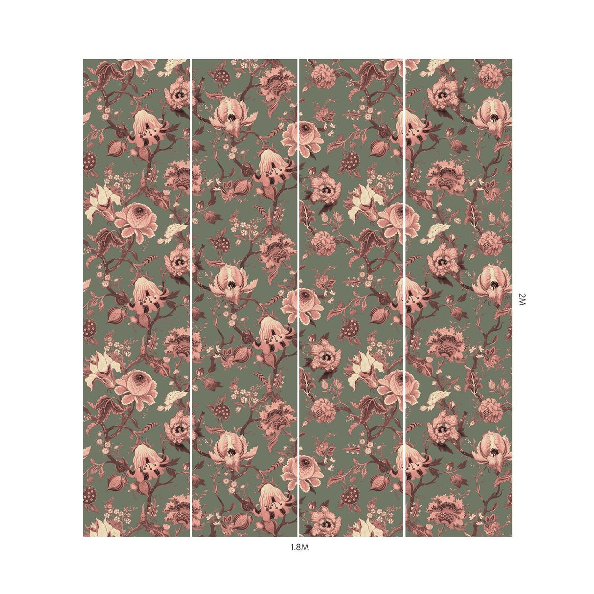 House of Hackney ARTEMIS Wallpaper - Verdigris (9'10" - full height)