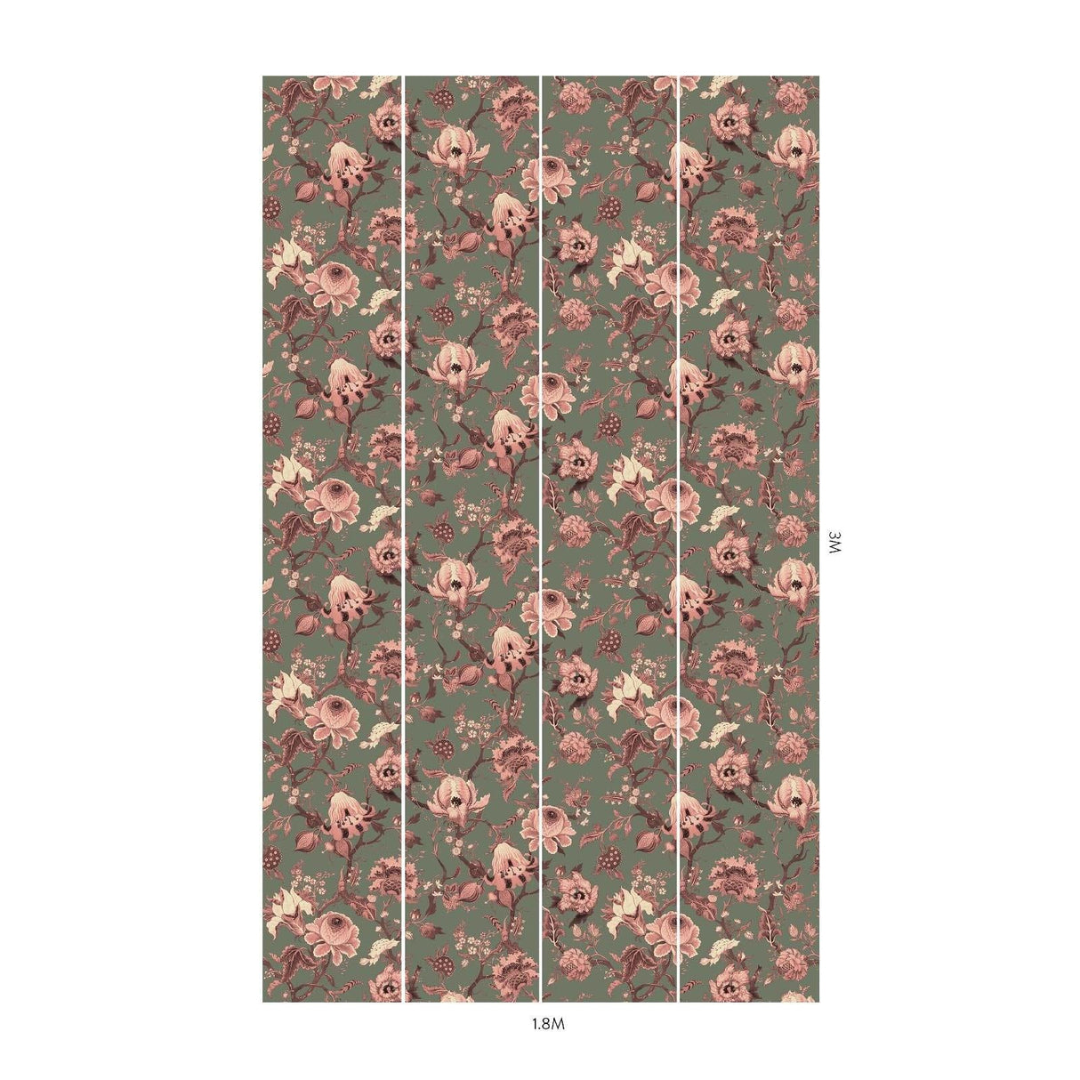 House of Hackney ARTEMIS Wallpaper - Verdigris (9'10" - full height)