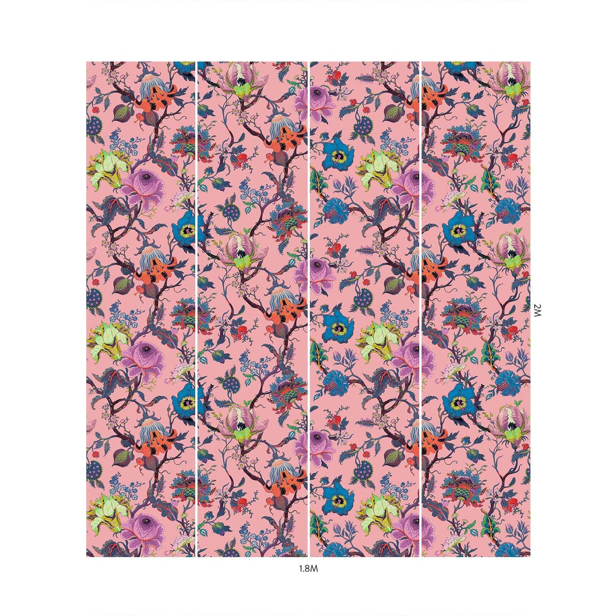 House of Hackney ARTEMIS Wallpaper - Amaranth Pink (9'10" - full height)