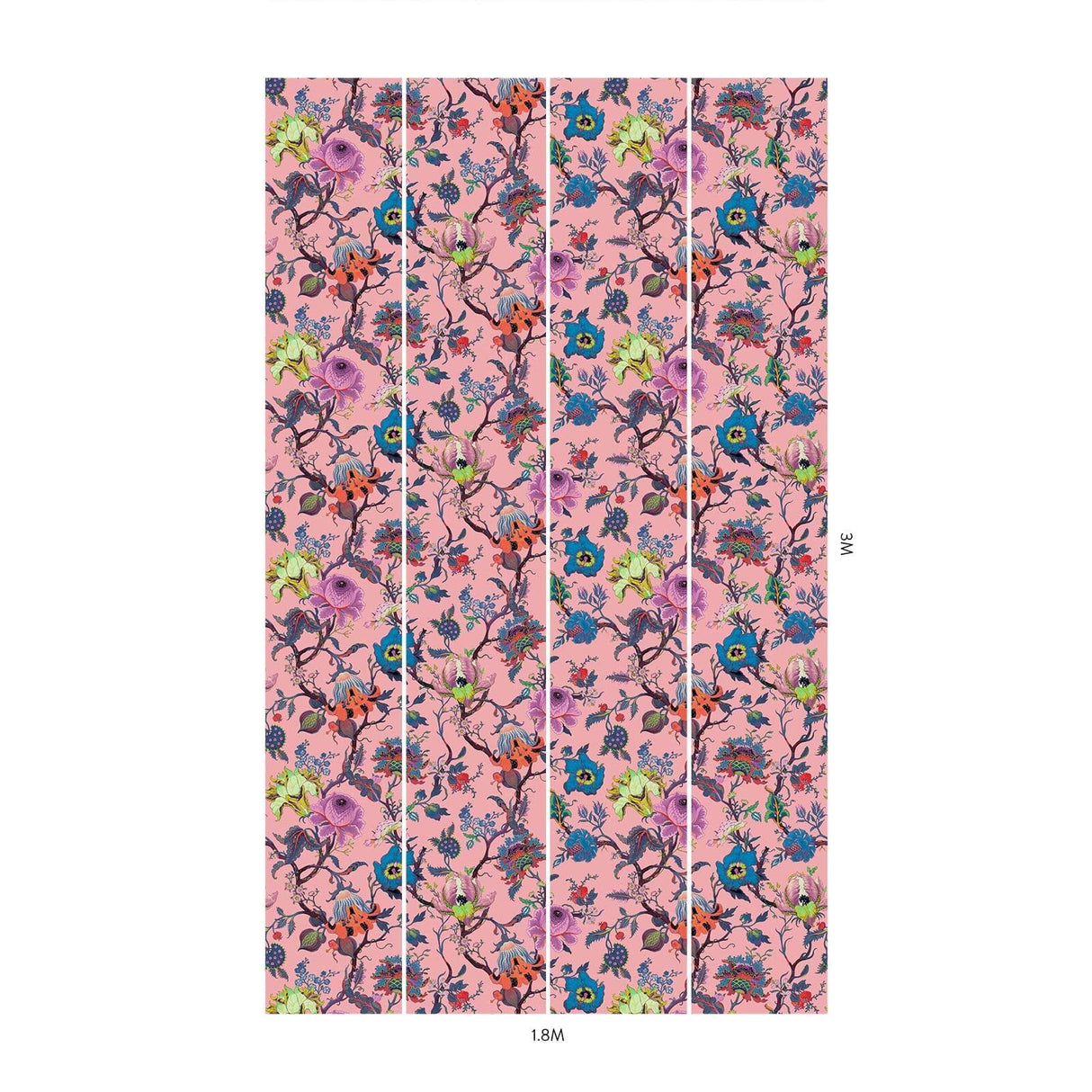 House of Hackney ARTEMIS Wallpaper - Amaranth Pink (9'10" - full height)