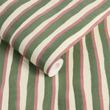 House of Hackney ARTIST'S SHADOW STRIPE Wallpaper - Hedera & Hosta (9'10" - full height)