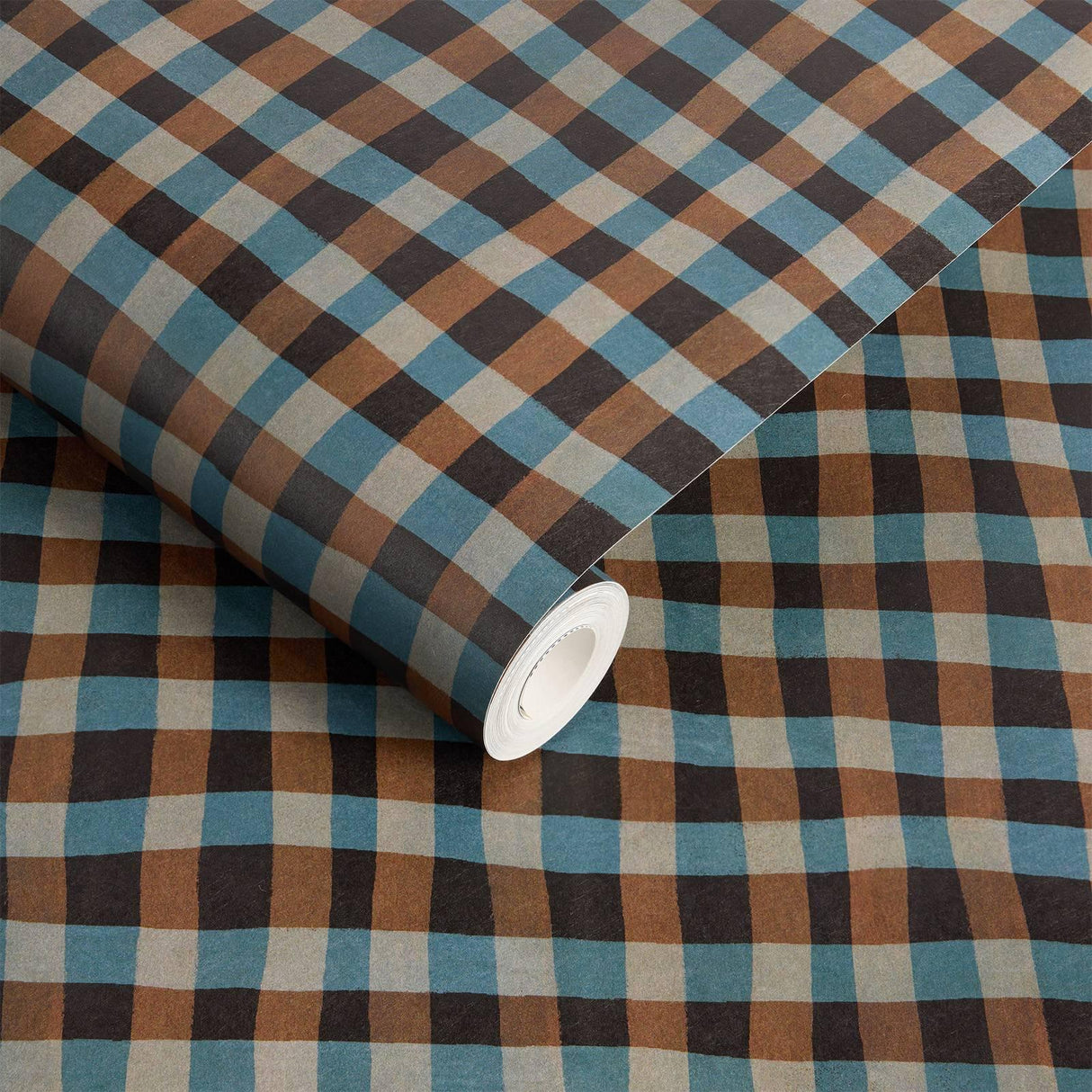 House of Hackney ARTIST'S CHECK Wallpaper - Noir (9'10" - full height)