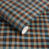House of Hackney ARTIST'S CHECK Wallpaper - Noir (9'10" - full height)