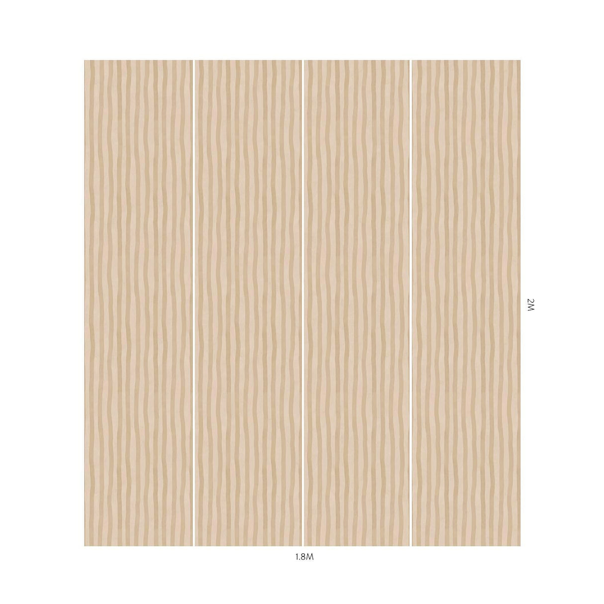 House of Hackney ARTIST'S STRIPE Wallpaper - Alabaster
