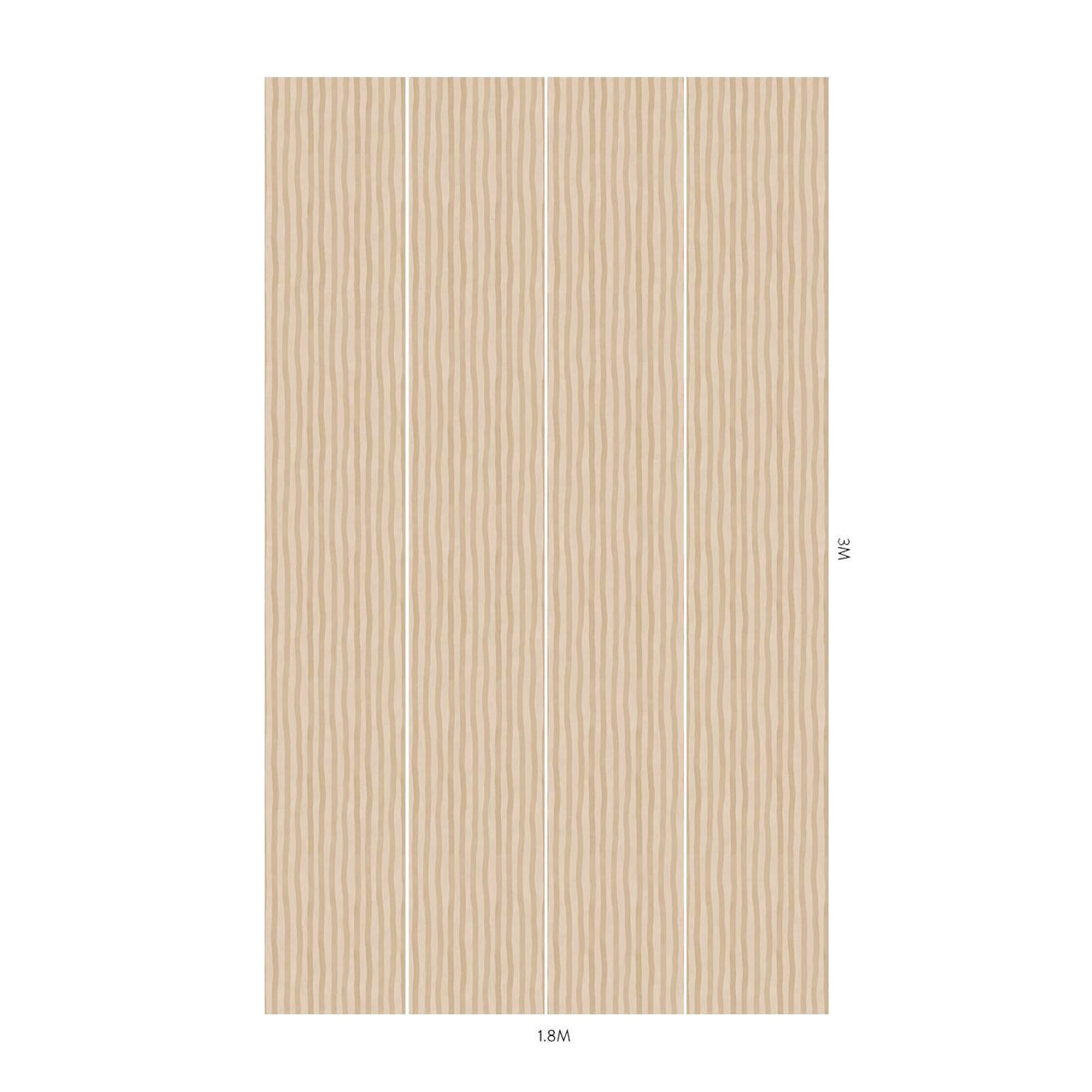 House of Hackney ARTIST'S STRIPE Wallpaper - Alabaster