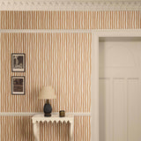 House of Hackney ARTIST'S STRIPE Wallpaper - Amber (9'10" - full height)