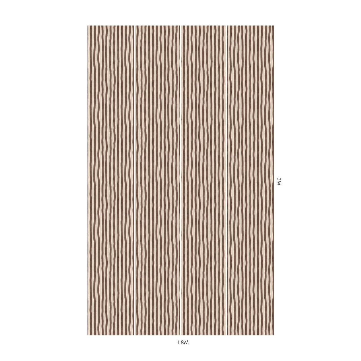 House of Hackney ARTIST'S STRIPE Wallpaper - Cocoa