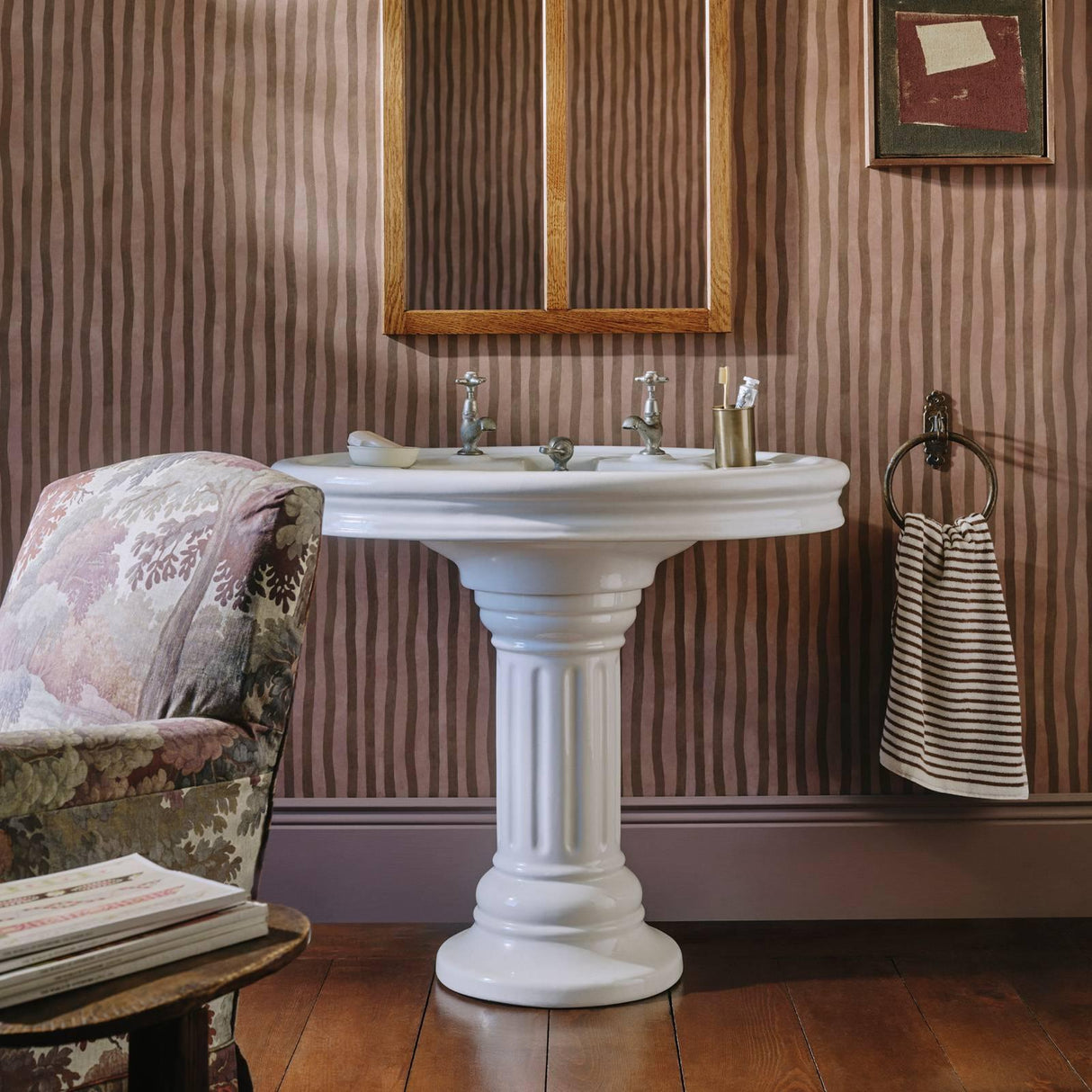 House of Hackney ARTIST'S STRIPE Wallpaper - Cosmos & Bark