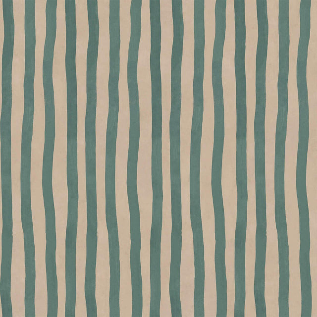 House of Hackney ARTIST'S STRIPE Wallpaper - Euphorbia & Alabaster (9'10" - full height)