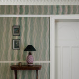 House of Hackney ARTIST'S STRIPE Wallpaper - Euphorbia & Alabaster (9'10" - full height)