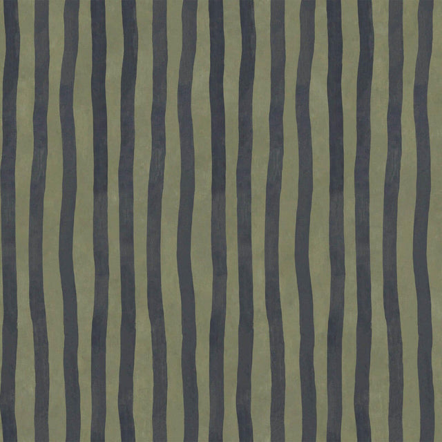House of Hackney ARTIST'S STRIPE Wallpaper - Laurustine & Galaxias (9'10" - full height)