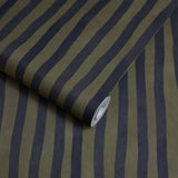 House of Hackney ARTIST'S STRIPE Wallpaper - Laurustine & Galaxias (9'10" - full height)