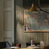 House of Hackney ARTIST'S STRIPE Wallpaper - Laurustine & Galaxias (9'10" - full height)