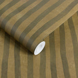 House of Hackney ARTIST'S STRIPE Wallpaper - Moss & Carex