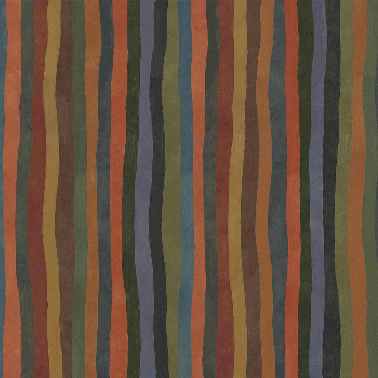 House of Hackney ARTIST'S STRIPE Wallpaper - Moss (9'10" - full height)
