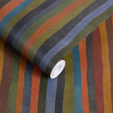 House of Hackney ARTIST'S STRIPE Wallpaper - Moss (9'10" - full height)