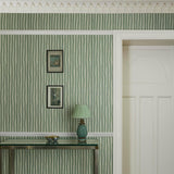 House of Hackney ARTIST'S STRIPE Wallpaper - Opal (9'10" - full height)
