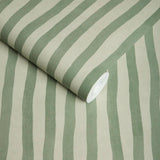 House of Hackney ARTIST'S STRIPE Wallpaper - Opal (9'10" - full height)