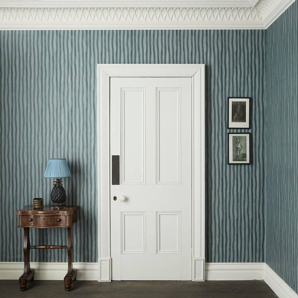 House of Hackney ARTIST'S STRIPE Wallpaper - Apatite (9'10" - full height)