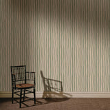 House of Hackney ARTIST'S STRIPE Wallpaper - Sap & Alabaster (9'10" - full height)