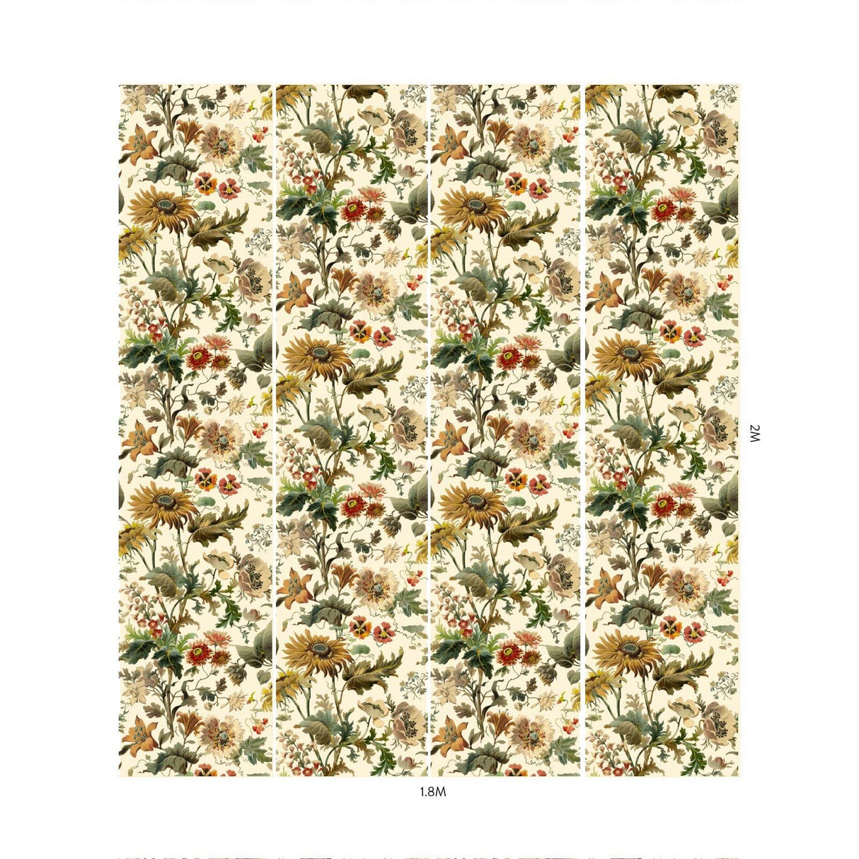 House of Hackney AVALON Wallpaper - Ecru (9'10" - full height)