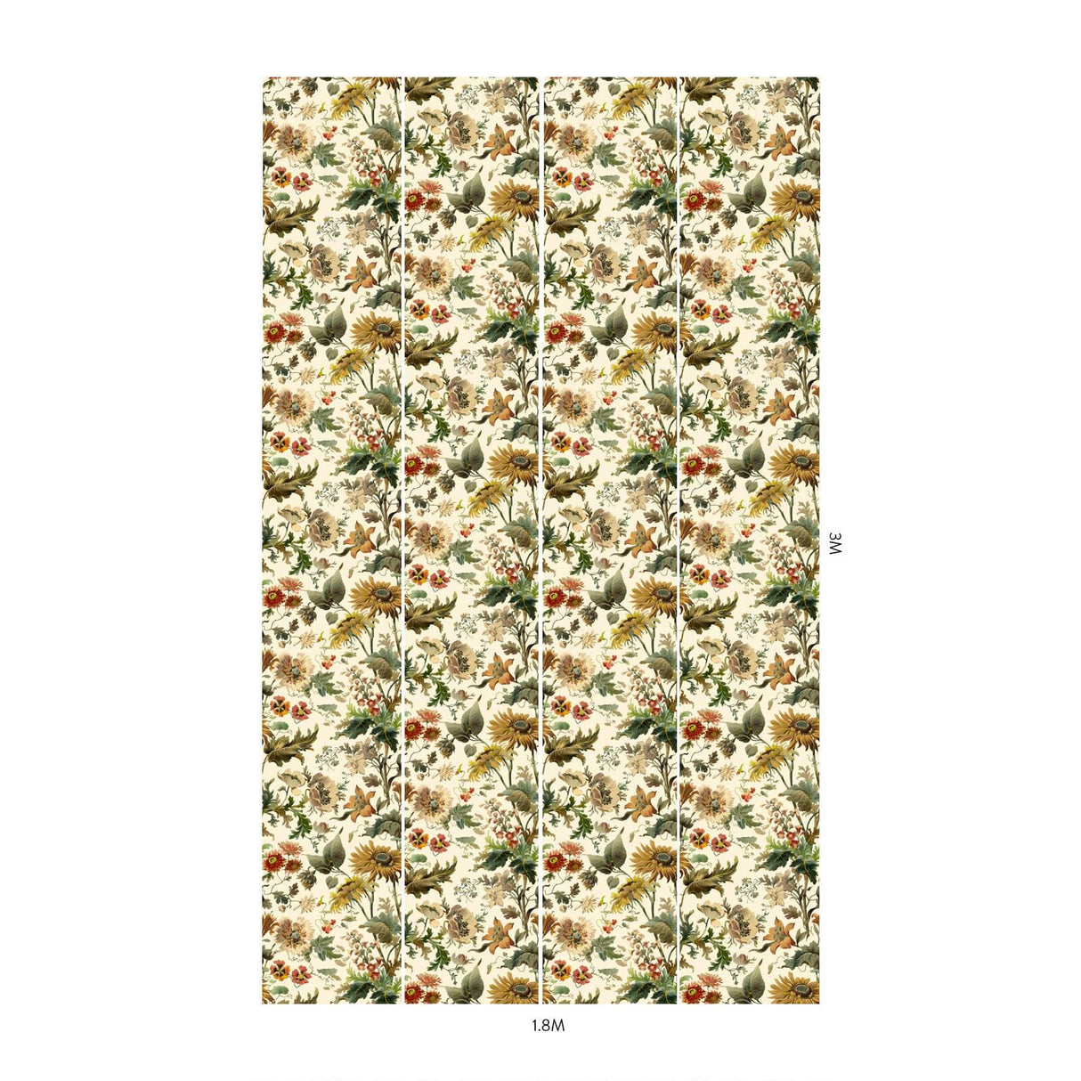 House of Hackney AVALON Wallpaper - Ecru (9'10" - full height)