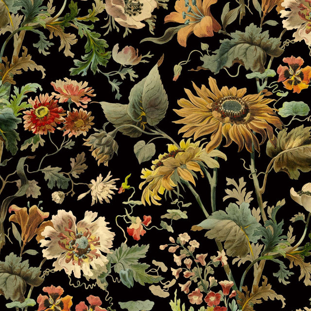 House of Hackney AVALON Wallpaper - Noir (9'10" - full height)