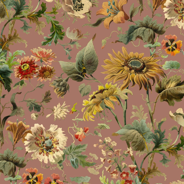 House of Hackney AVALON Wallpaper - Puce Pink (9'10" - full height)