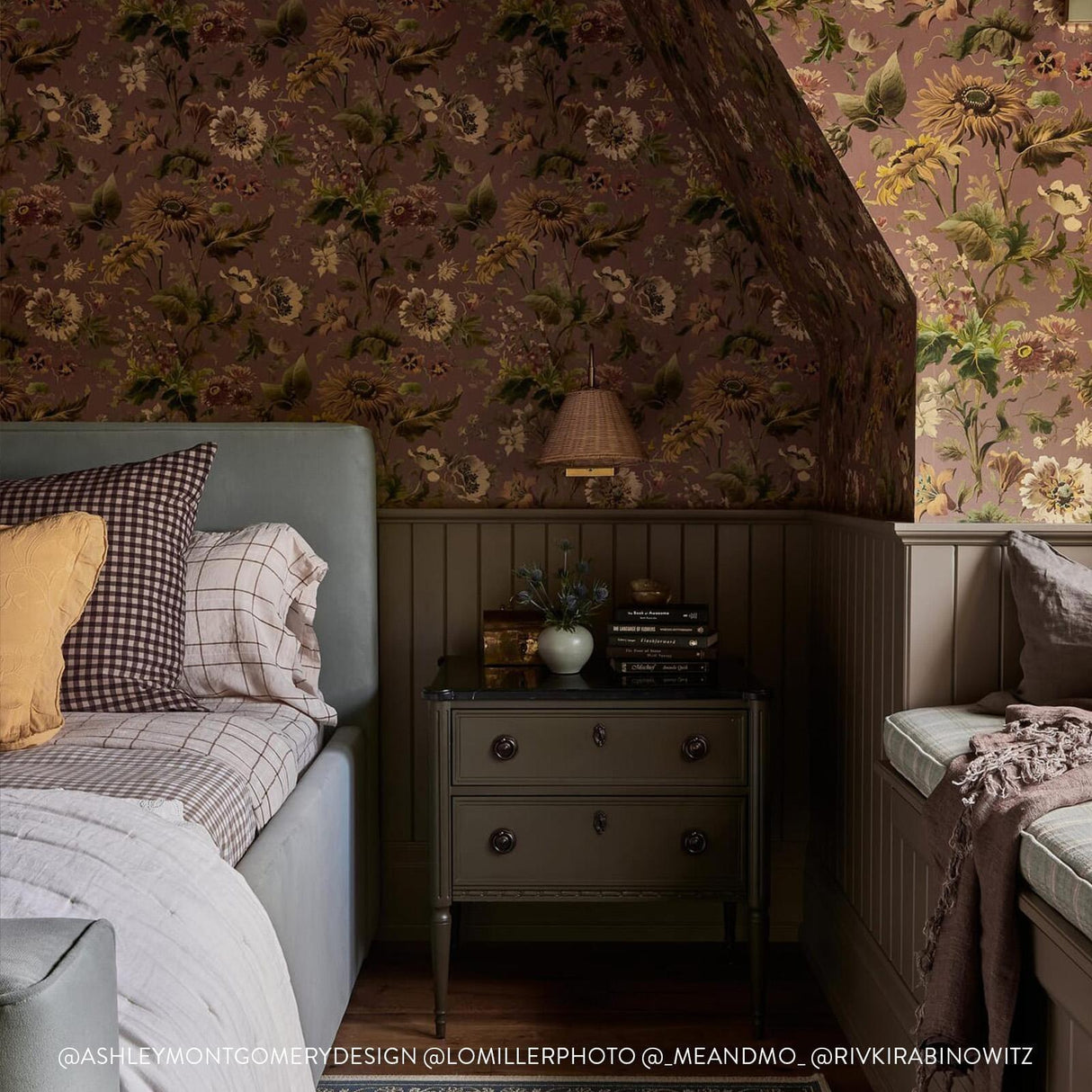 House of Hackney AVALON Wallpaper - Puce Pink (9'10" - full height)
