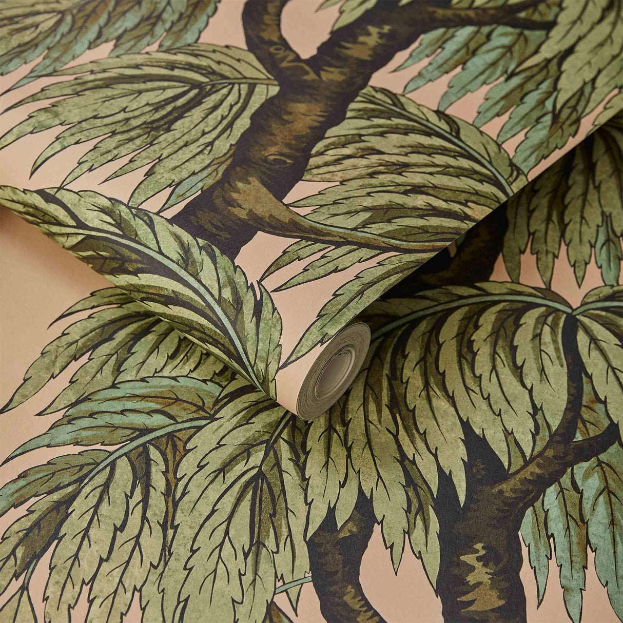House of Hackney BABYLON Wallpaper Blush / Willow (9'10" - full height)