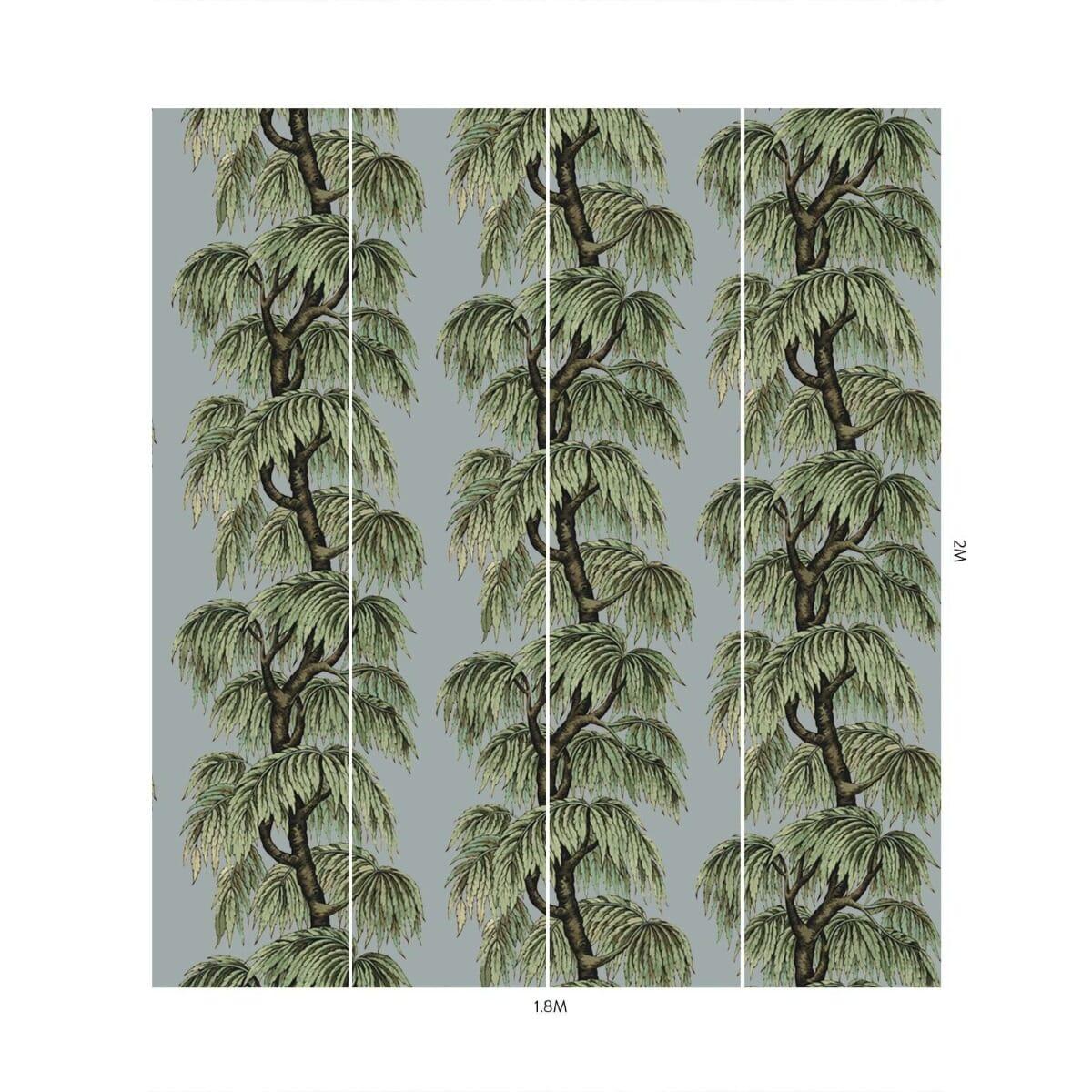House of Hackney BABYLON Wallpaper Dove / Willow (9'10" - full height)