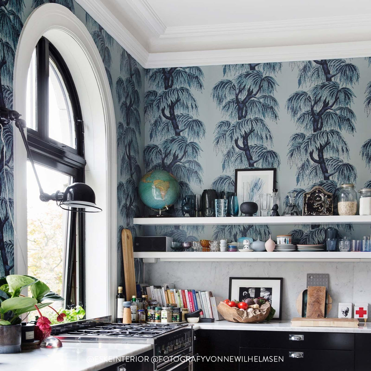 House of Hackney BABYLON Wallpaper Celestial Blue (9'10" - full height)