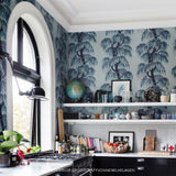 House of Hackney BABYLON Wallpaper Celestial Blue (9'10" - full height)