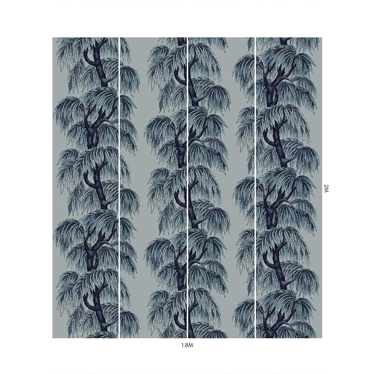 House of Hackney BABYLON Wallpaper Celestial Blue (9'10" - full height)
