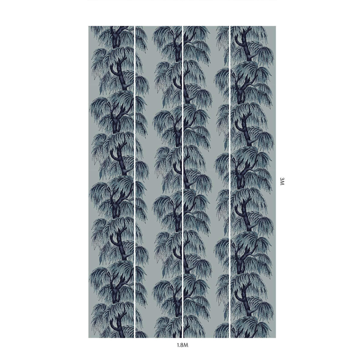 House of Hackney BABYLON Wallpaper Celestial Blue (9'10" - full height)