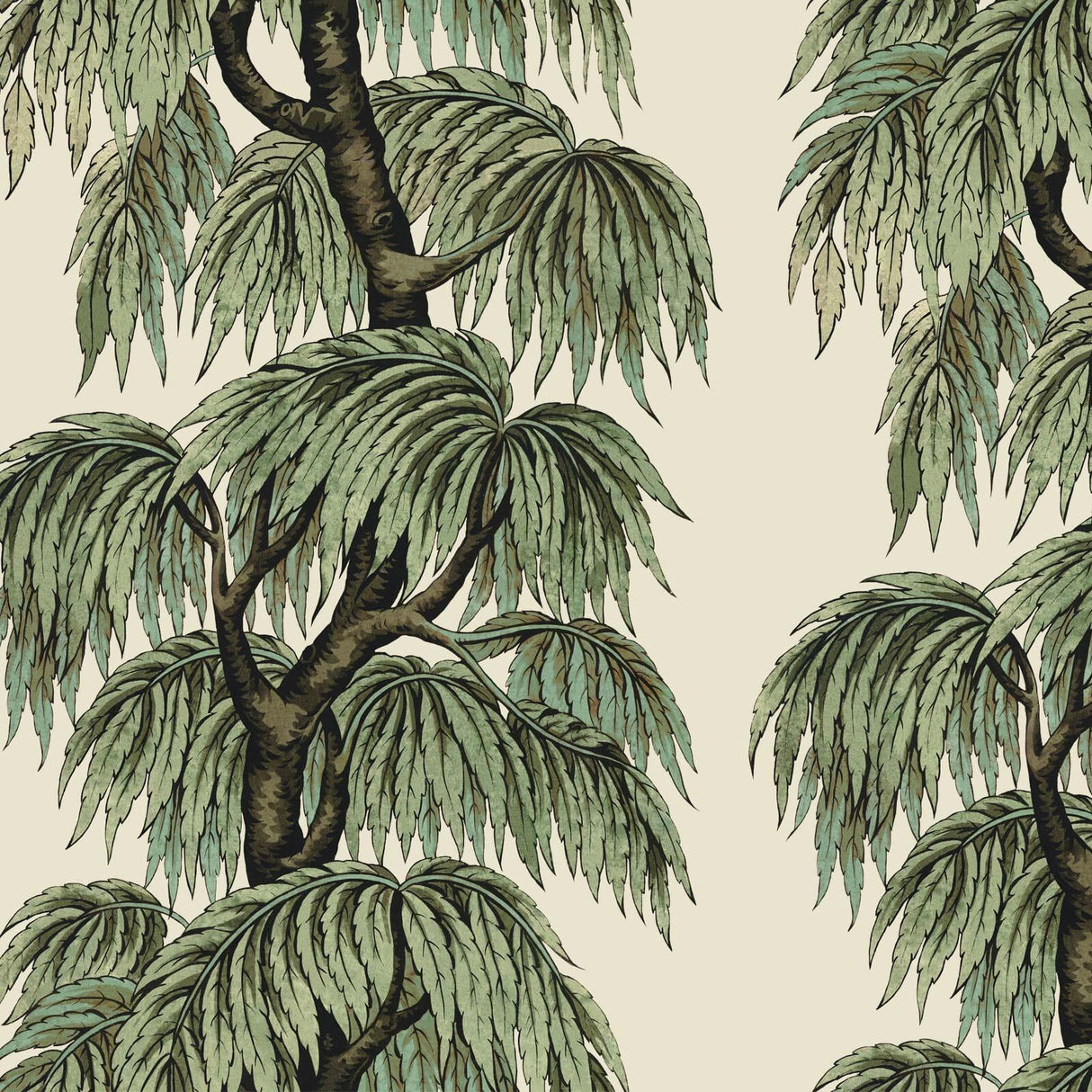 House of Hackney BABYLON Wallpaper Papyrus / Willow (9'10" - full height)