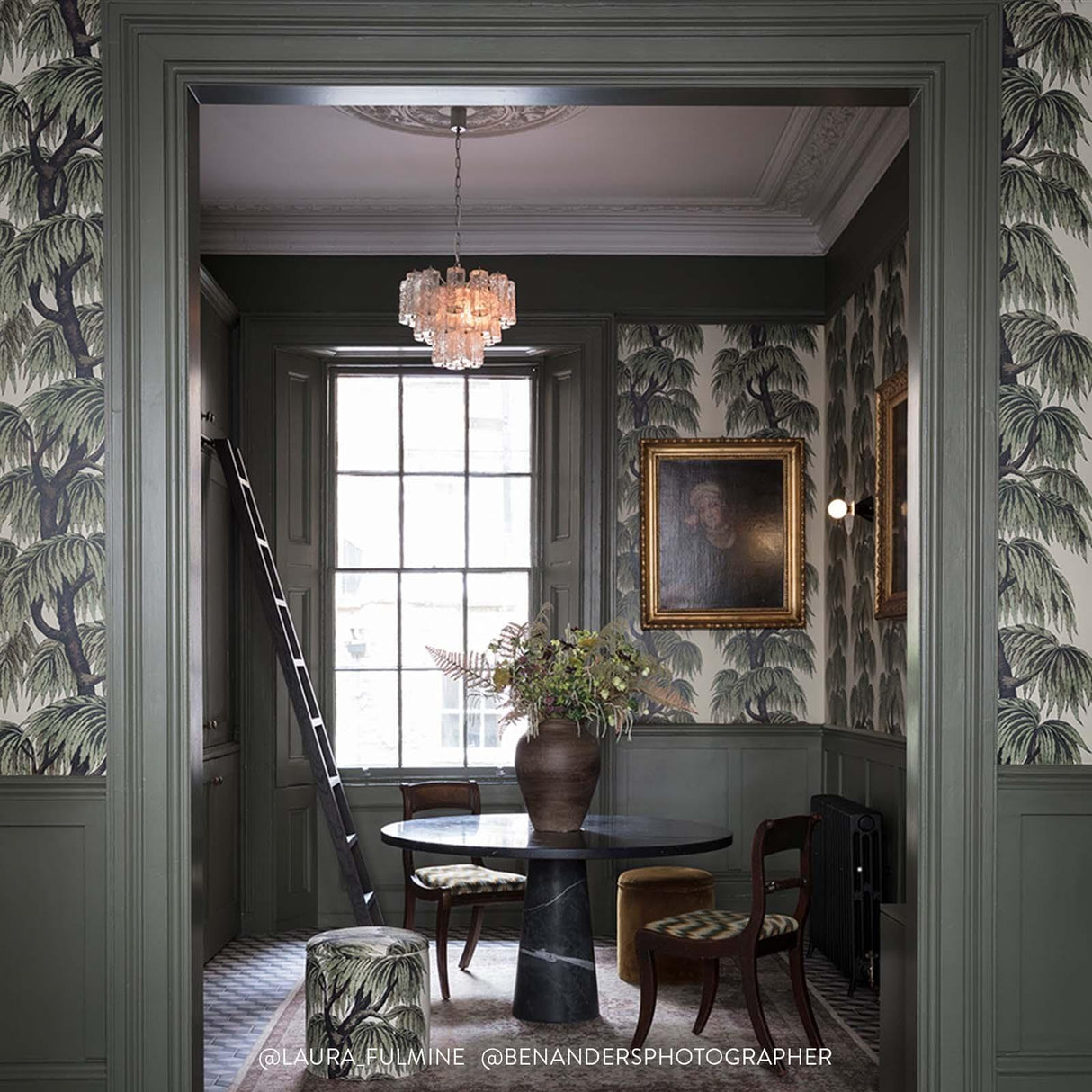 House of Hackney BABYLON Wallpaper Papyrus / Willow (9'10" - full height)