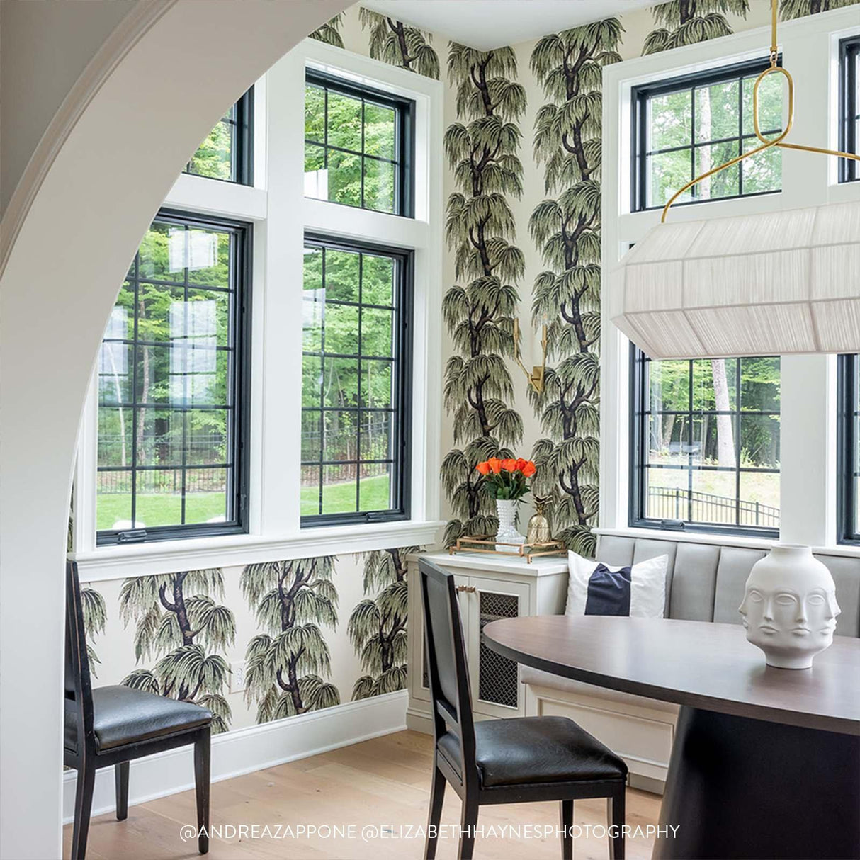 House of Hackney BABYLON Wallpaper Papyrus / Willow (9'10" - full height)