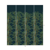 House of Hackney BAMBUSA Wallpaper - Midnight (9'10" - full height)