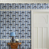House of Hackney BALEANA Wallpaper - Denim (9'10" - full height)