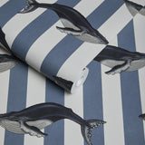 House of Hackney BALEANA Wallpaper - Denim (9'10" - full height)