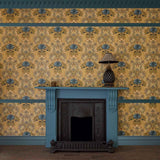 House of Hackney THE BLUE ROSE WEEPING Wallpaper - Aurelian (9'10" - full height)