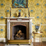 House of Hackney THE BLUE ROSE WEEPING Wallpaper - Aurelian (9'10" - full height)