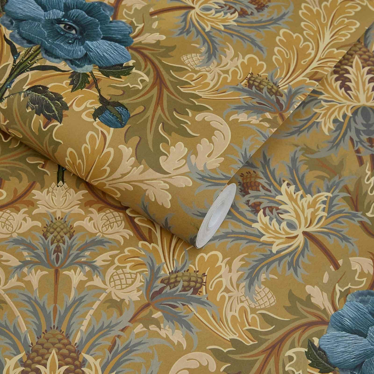 House of Hackney THE BLUE ROSE WEEPING Wallpaper - Aurelian (9'10" - full height)