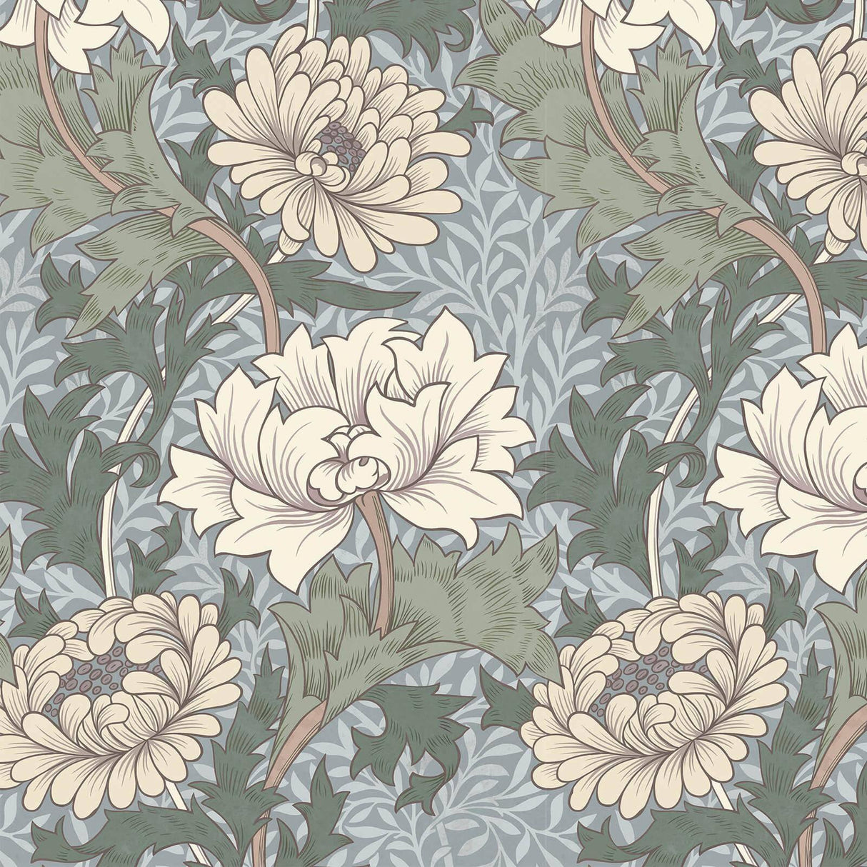 House of Hackney CHRYSANTHEMUM MAGNA Wallpaper - Byzantine (9'10" - full height)