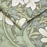House of Hackney CHRYSANTHEMUM MAGNA Wallpaper - Sap (9'10" - full height)