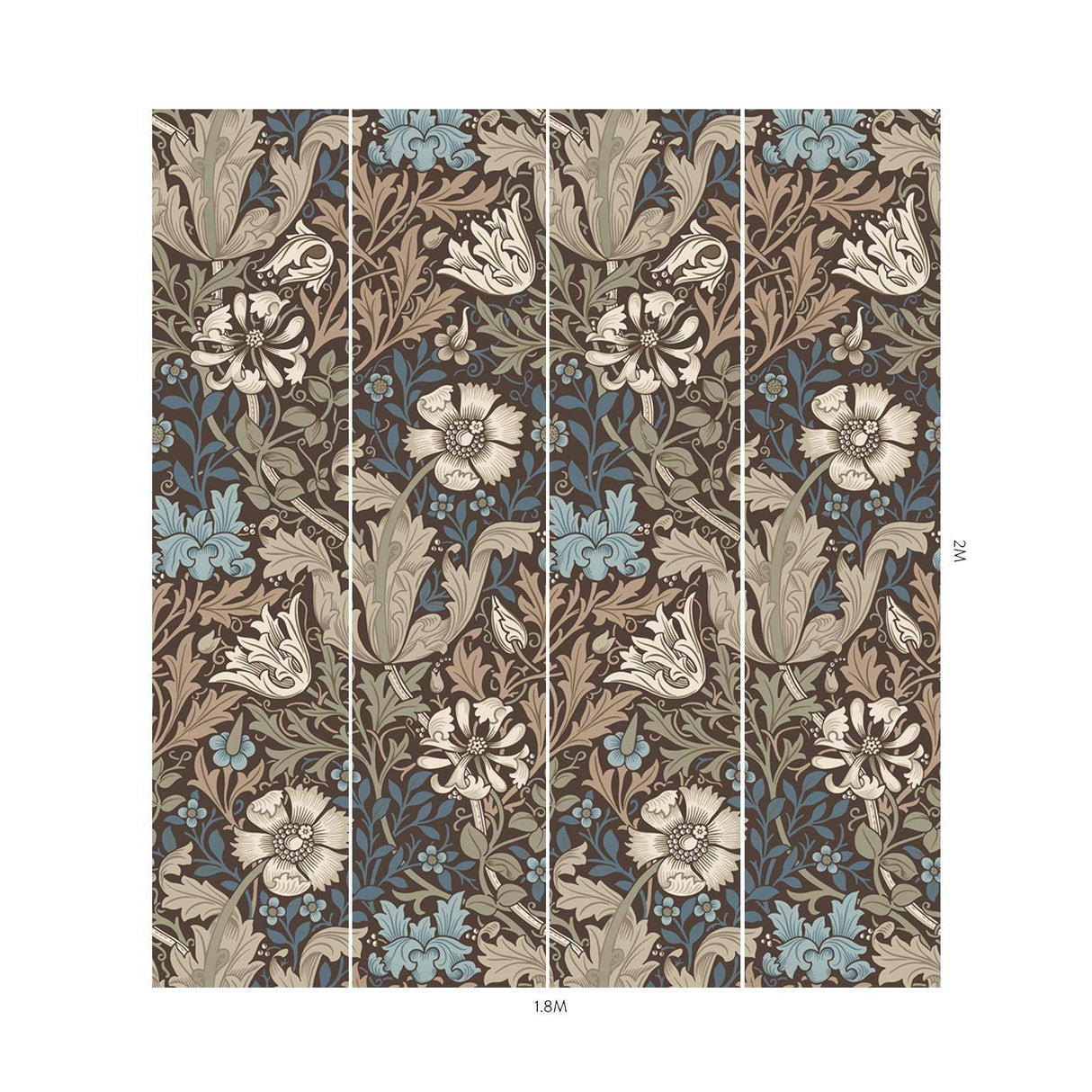 House of Hackney COMPTON MAGNA Wallpaper - Bark (9'10" - full height)