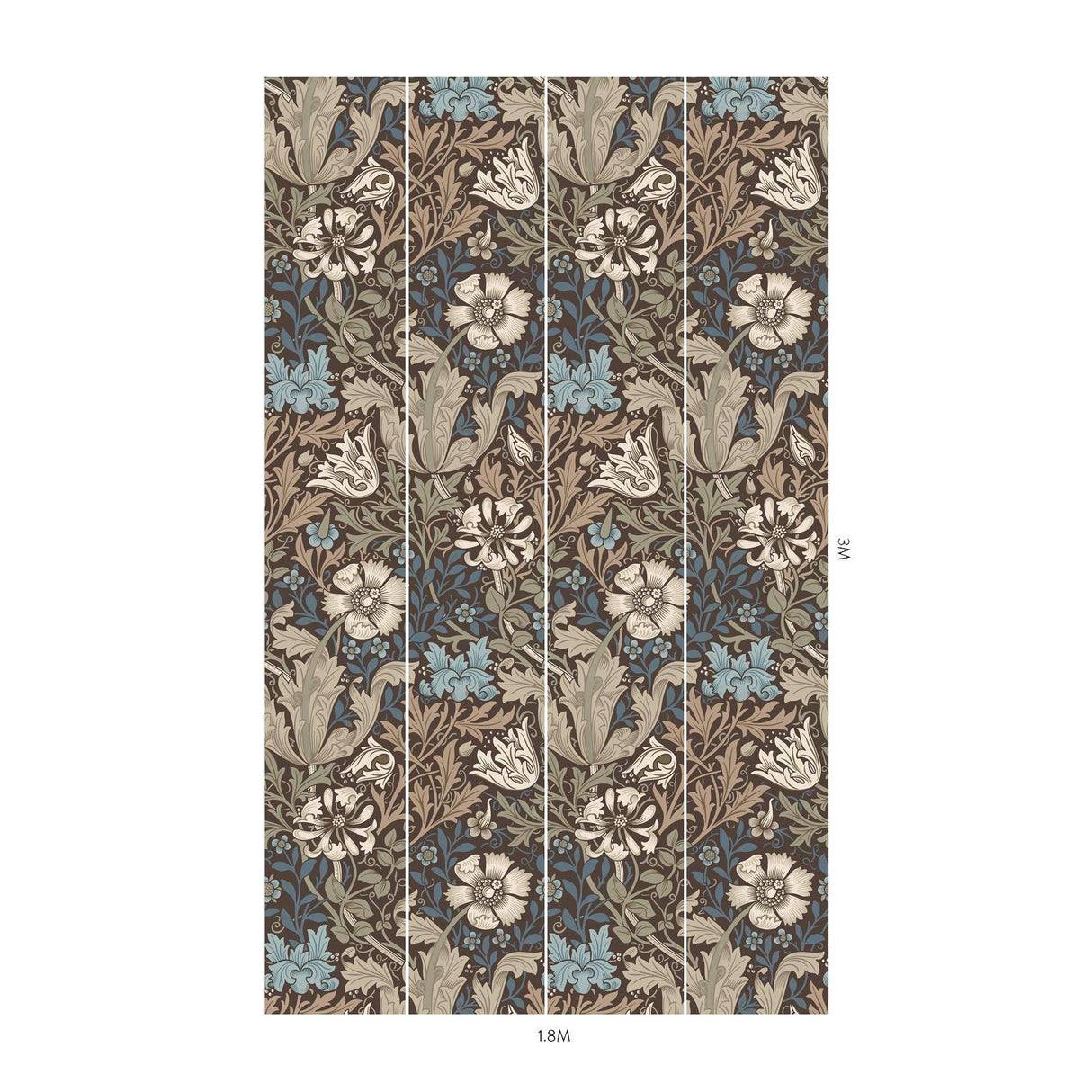 House of Hackney COMPTON MAGNA Wallpaper - Bark (9'10" - full height)