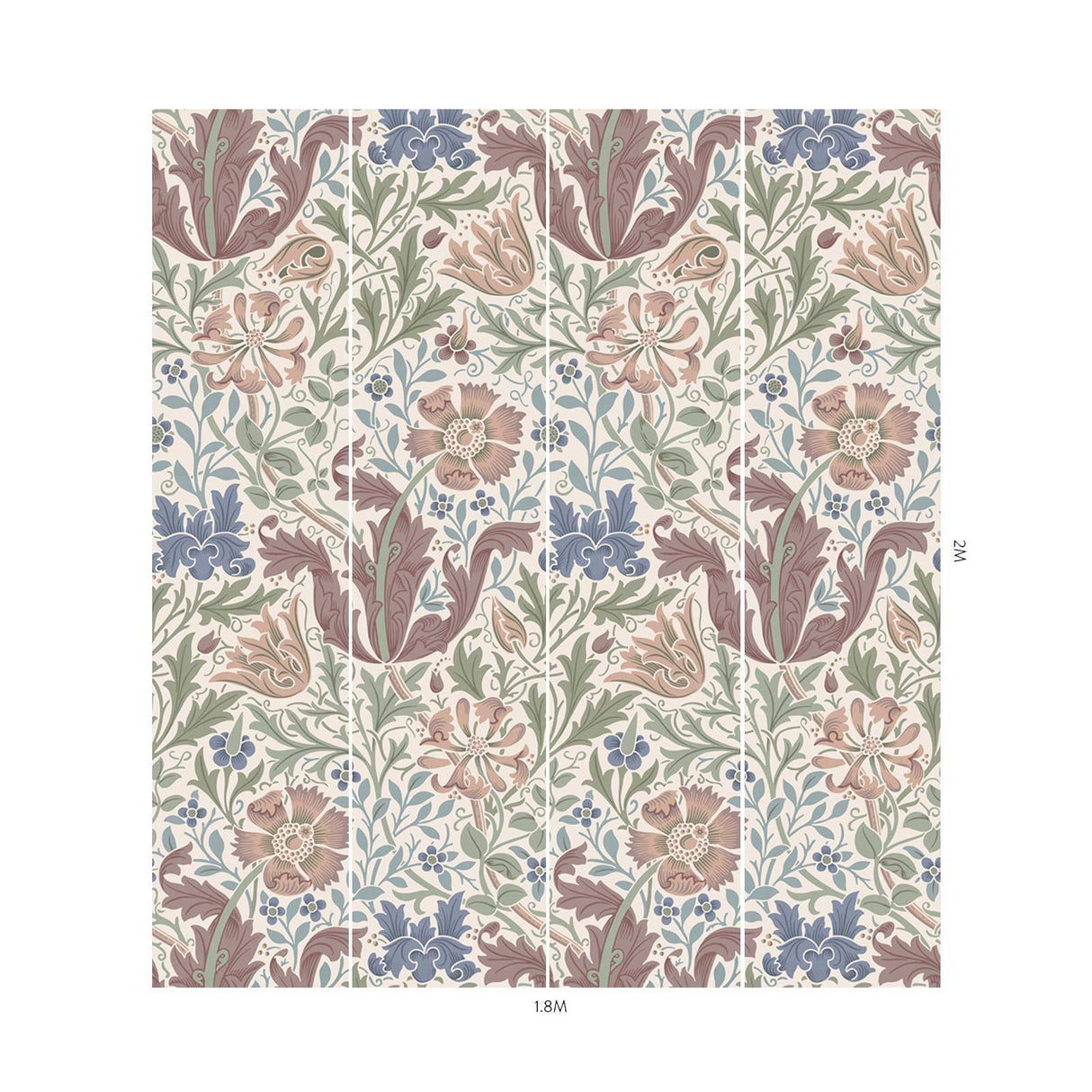 House of Hackney COMPTON MAGNA Wallpaper - Cirrus (9'10" - full height)